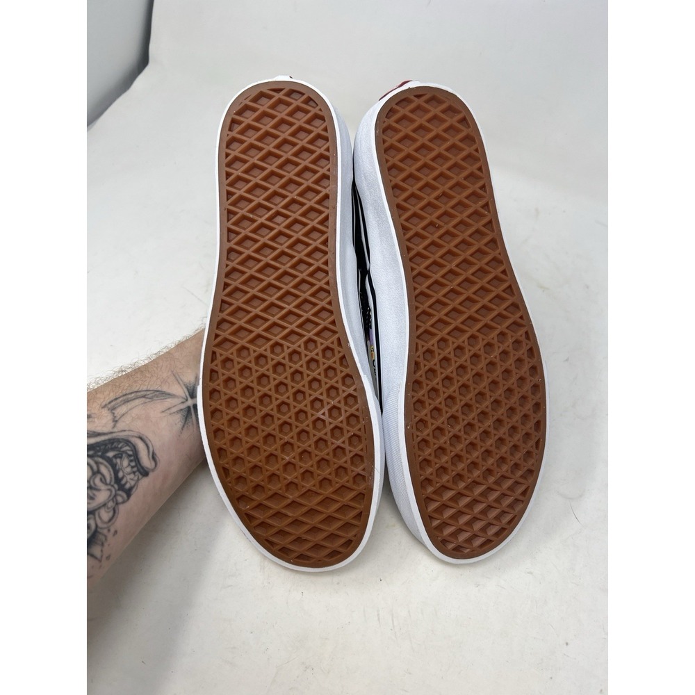 Vans Classic Slip On Radically Happy Black Skate Shoe Sneaker Men's 8 Women 9.5 - Picture 5 of 6